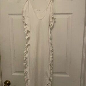 White Cut-Out Bodycon Club Dress | Size XS/Small/Medium